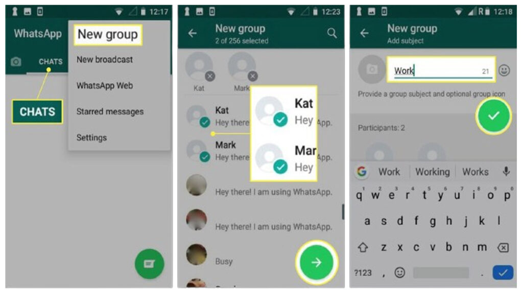 Create WhatsApp Group