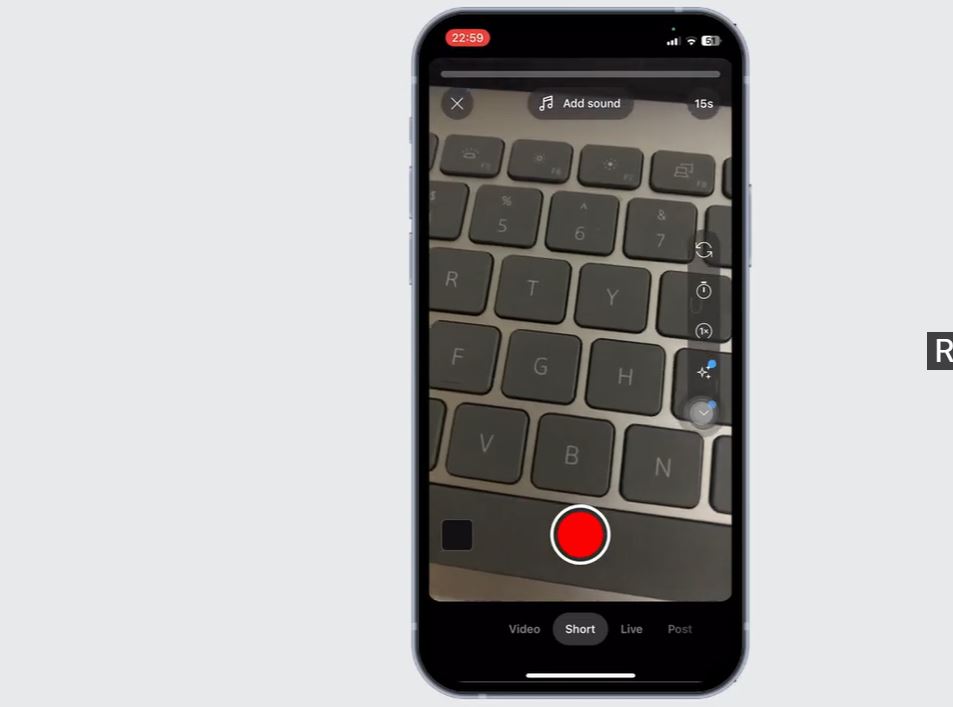 upload shorts on youtube from iphone